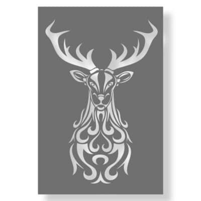 Hirsch als Schablone