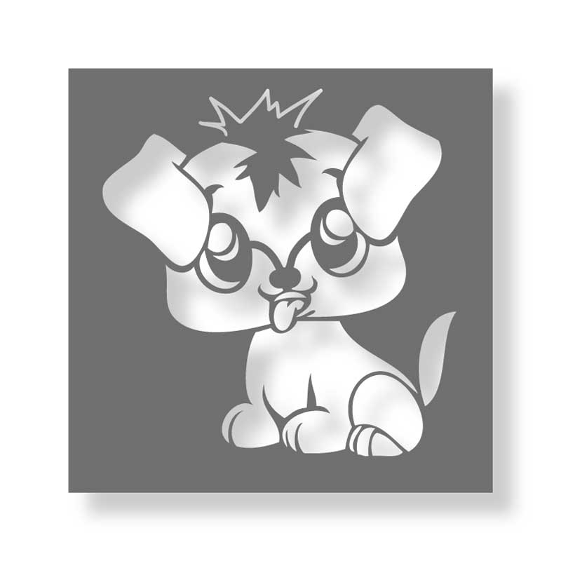 Schablone 353 Schablone Hund fuer Kinder