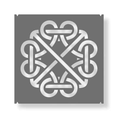 Schablone mit keltischem Knoten