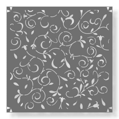 Florale Jugendstil Muster Schablone