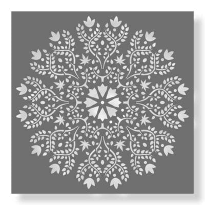 schablone rund filigran