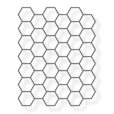 Schablone Hexagon