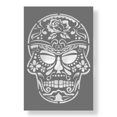 mexican skull schablone