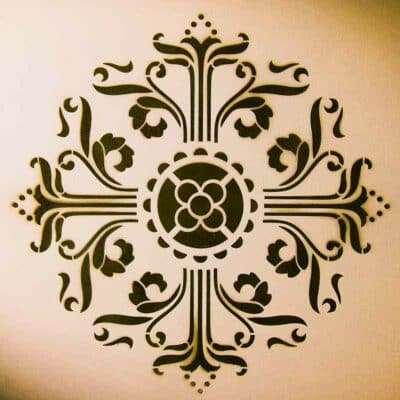 ornament schablone 30x30cm