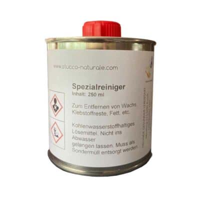 Entferner von Kleber und Fettflecken in Blechdose