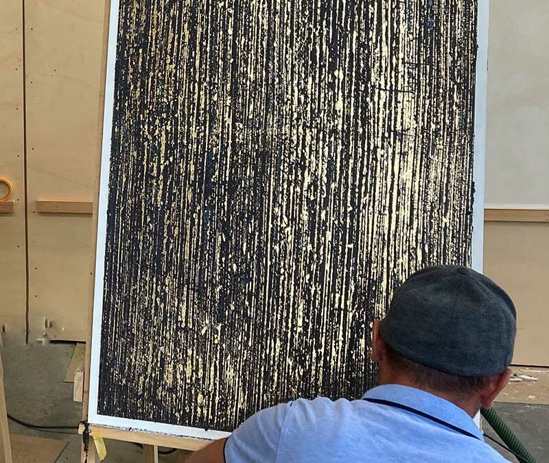 Transferfolie-Gold-Verarbeitung